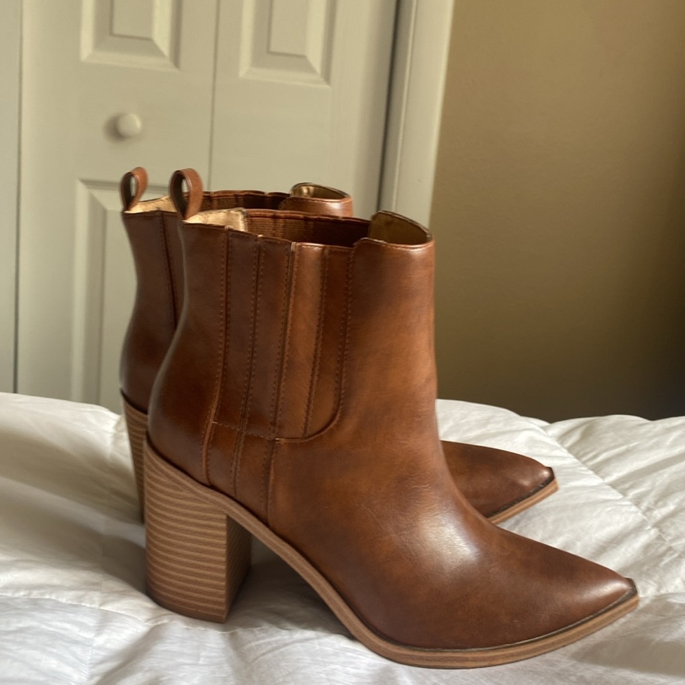Women’s Leather Ankle Boots Slip On